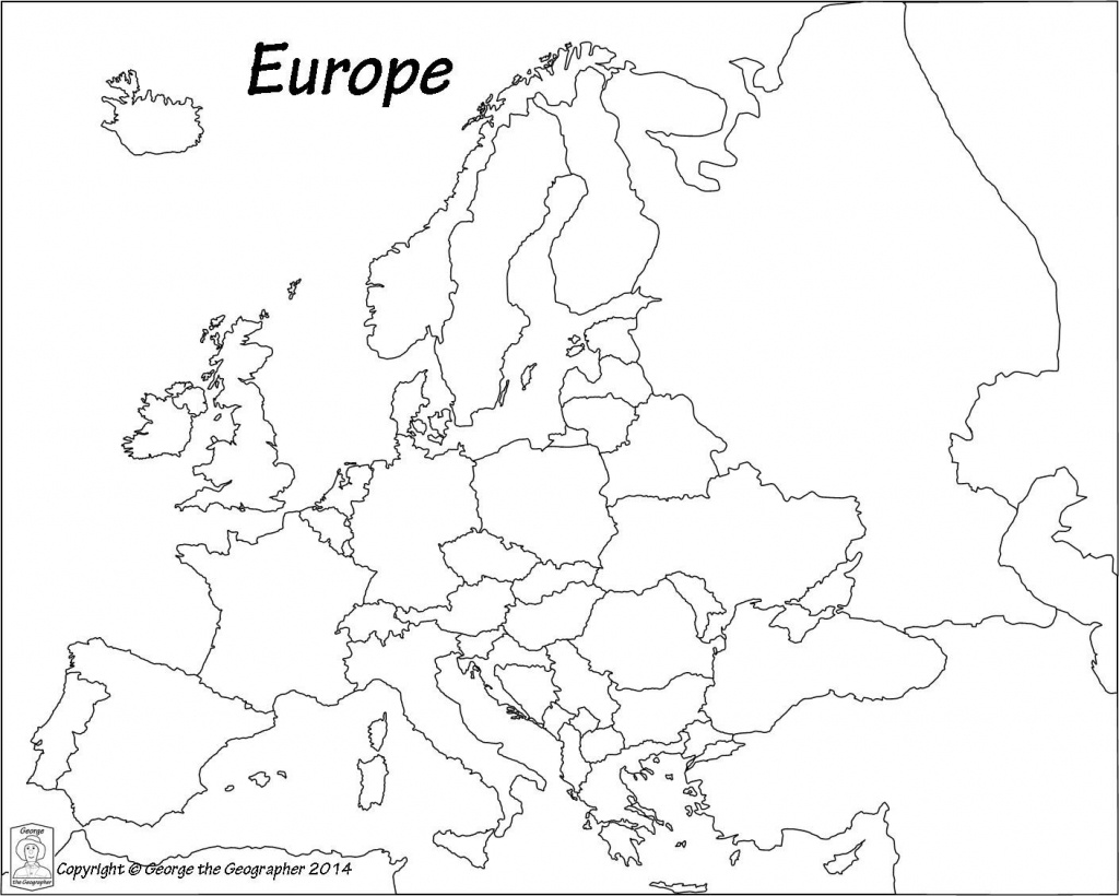 Blank Europe Political Map - Maplewebandpc - Printable Blank Map Of European Countries