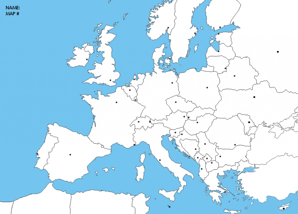 Blank Europe Political Map | Sitedesignco - Blank Political Map Of Europe Printable