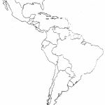 Blank Map Of Central And South America | Ageorgio   Blank Map Of Central And South America Printable