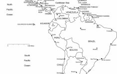 Printable Map Of Central And South America
