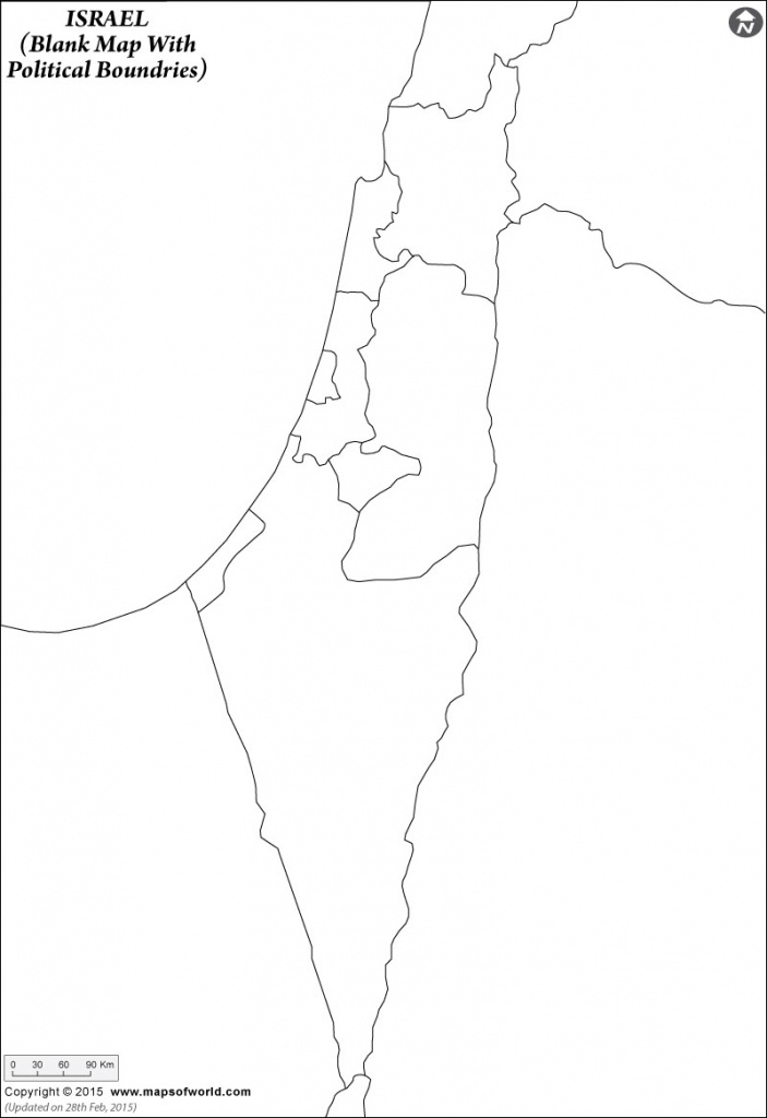 Blank Map Of Israel | Israel Outline Map - Blank Map Israel Printable