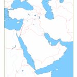 Blank Map Of Middle East | Cc Geography | Middle East Map, Map   Printable Map Of Middle East