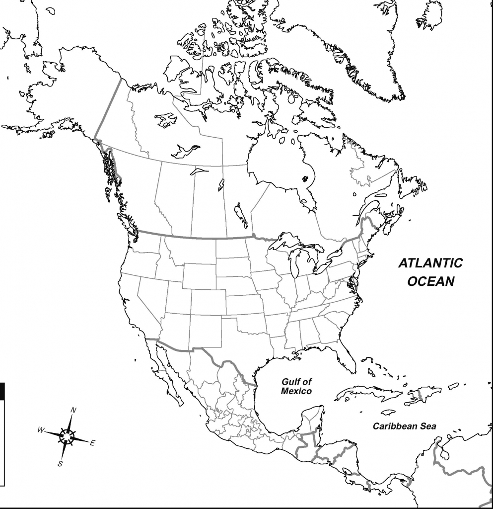 Blank Map Of The Us And Canada Outline Usa Mexico With Geography - Printable Map Of Us And Canada