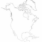 Blank North America Map   Tim's Printables   North America Map Printable