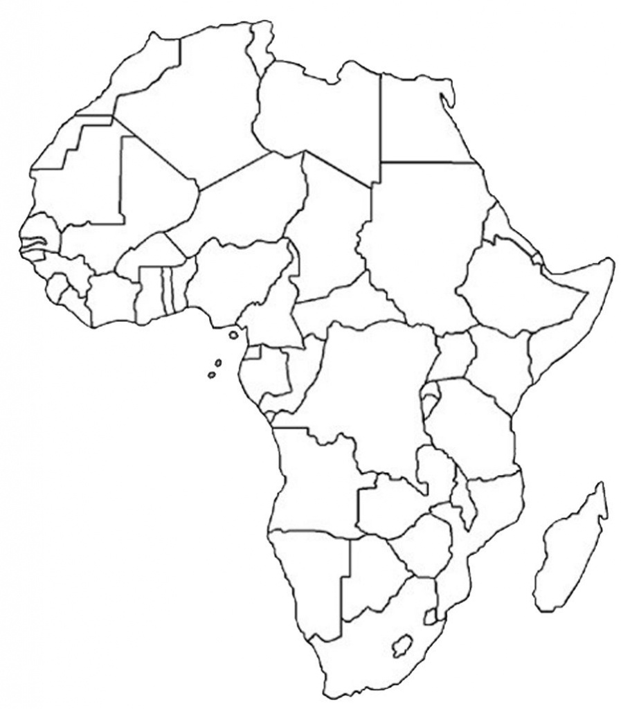 Blank Outline Map Of Africa | Africa Map Assignment | Party Planning - Blank Outline Map Of Africa Printable