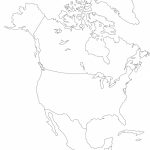 Blank Outline Map Of North America And Travel Information | Download   North America Political Map Printable