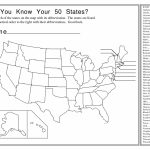 Blank Printable Map Of The United States Us Map Activity Printable   Us Map Quiz Printable