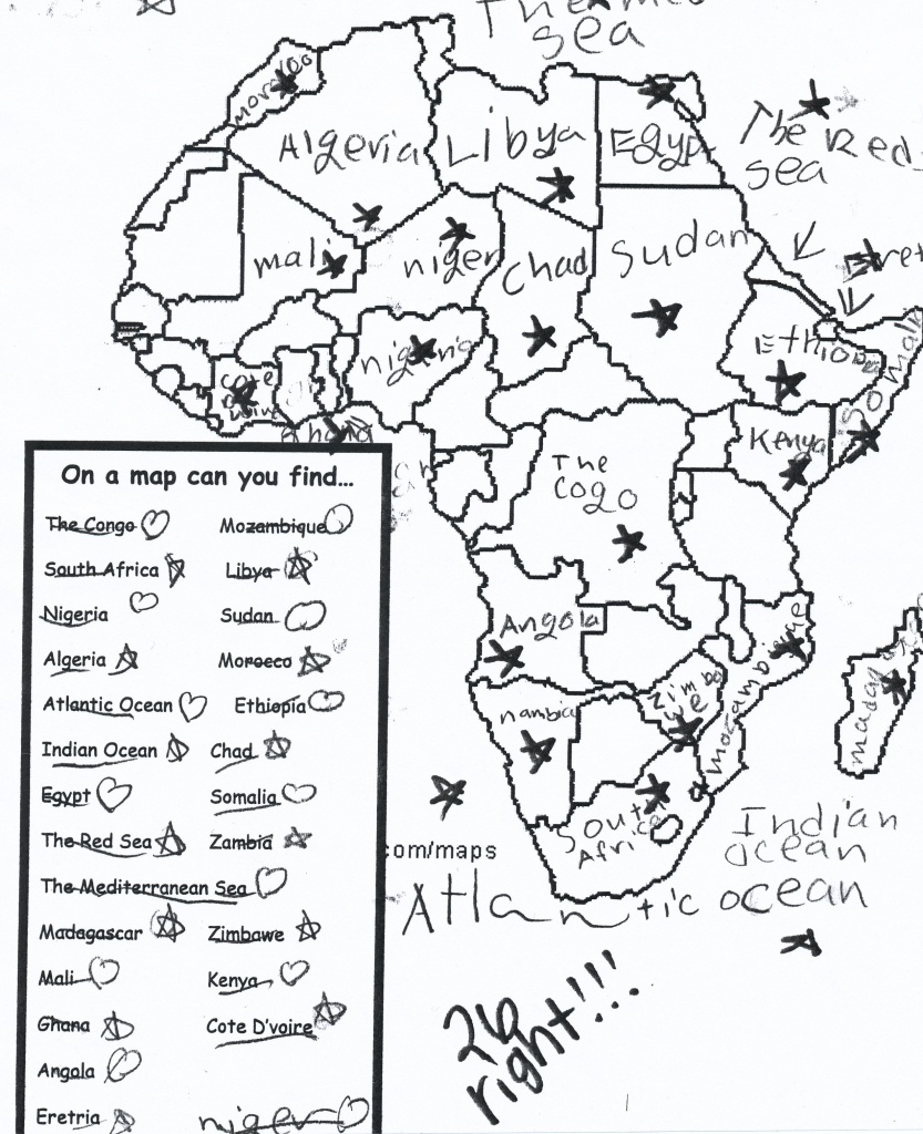 Blank South Africa Map Quiz | Biofocuscommunicatie - Africa Map Quiz Printable
