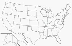 Printable Blank Us Map With State Outlines