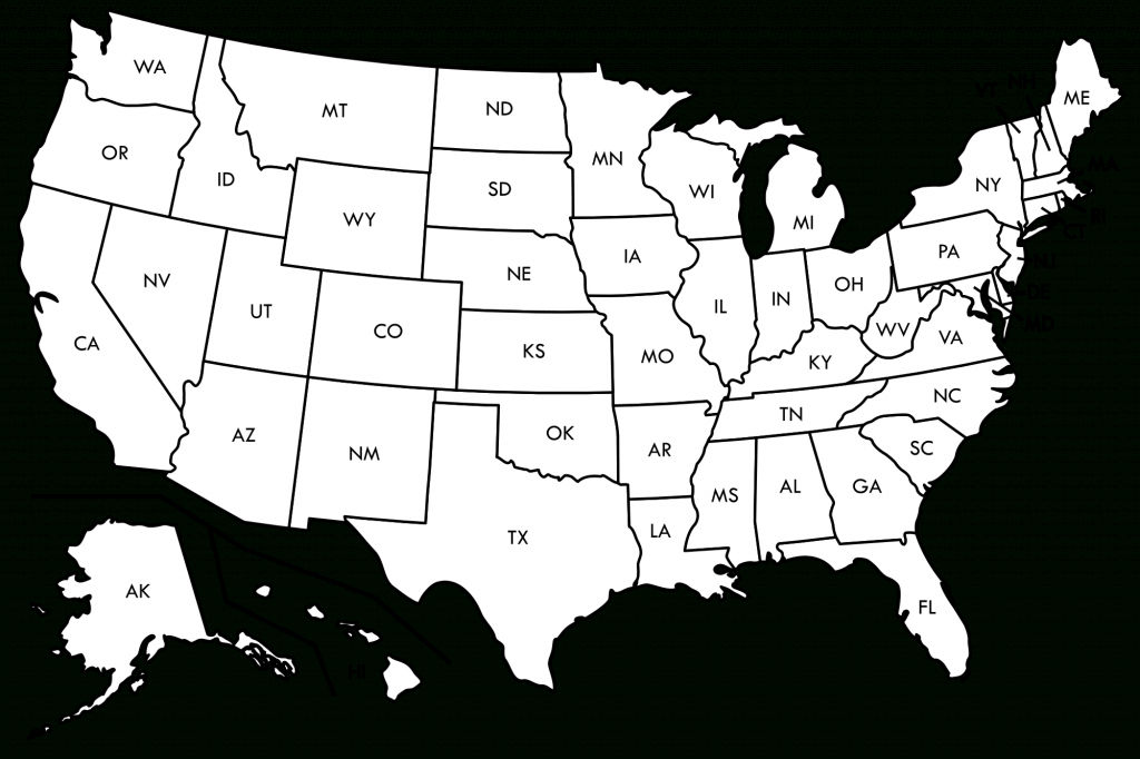 Blank Us Map Printable Pdf United States Outline Map Free Printable - Usa Map Printable Pdf