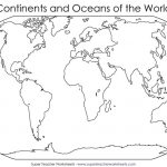 Blank World Map To Fill In Continents And Oceans Archives 7Bit Co   Blank Map Of The Continents And Oceans Printable