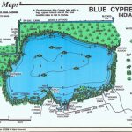 Blue Cypress Bass Map   Mark Evans Maps   Florida Fishing Lakes Map