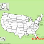 Boca Raton Location On The U.s. Map   Boca Florida Map