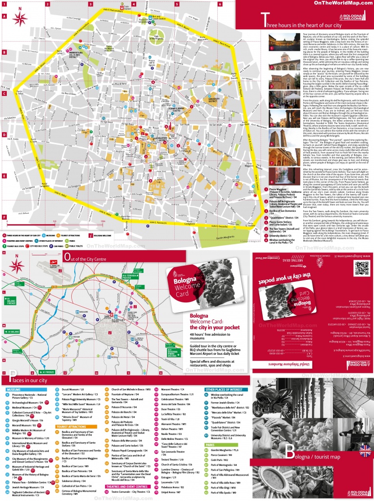 Bologna Tourist Attractions Map - Bologna Tourist Map Printable