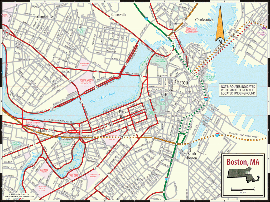 Boston-City-Map-Large-Pdf - Boston City Map Printable
