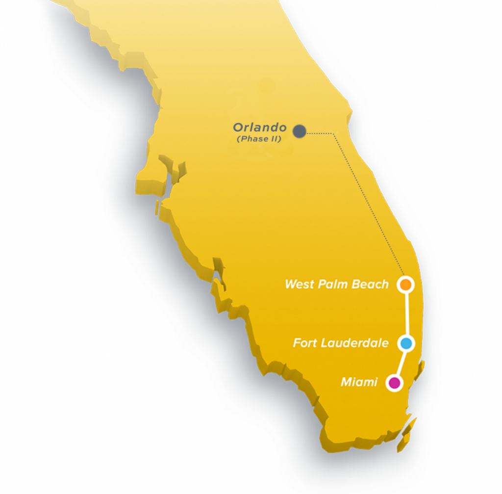 Brightline | The Palm Beaches Florida - Florida Brightline Map