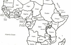 Map Of Africa Printable Black And White
