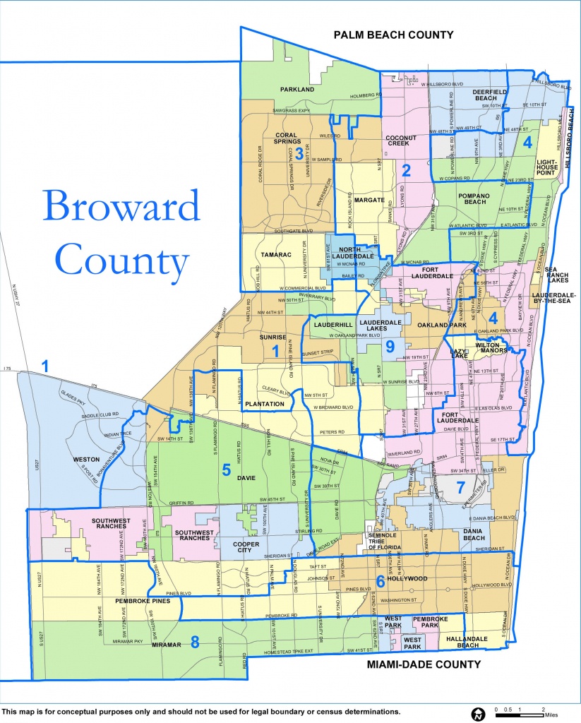 Broward County Map - Check Out The Counties Of Broward - Dania Beach Florida Map