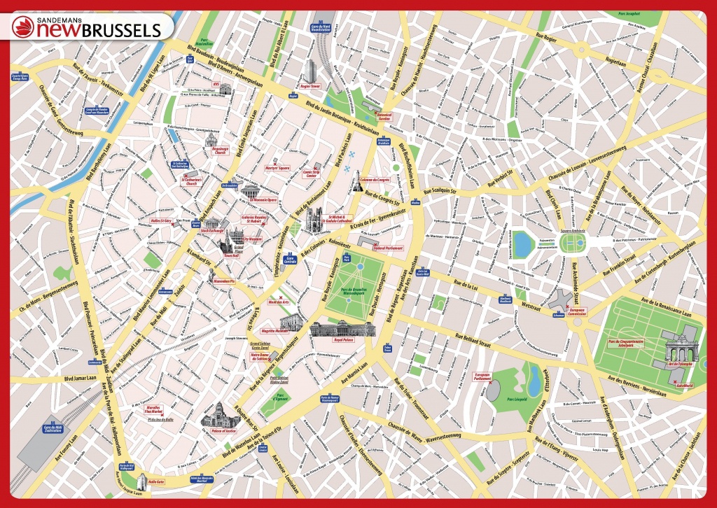 Brussels City Map Printable - Printable Map Of Brussels City Centre - Printable Map Of Lille City Centre