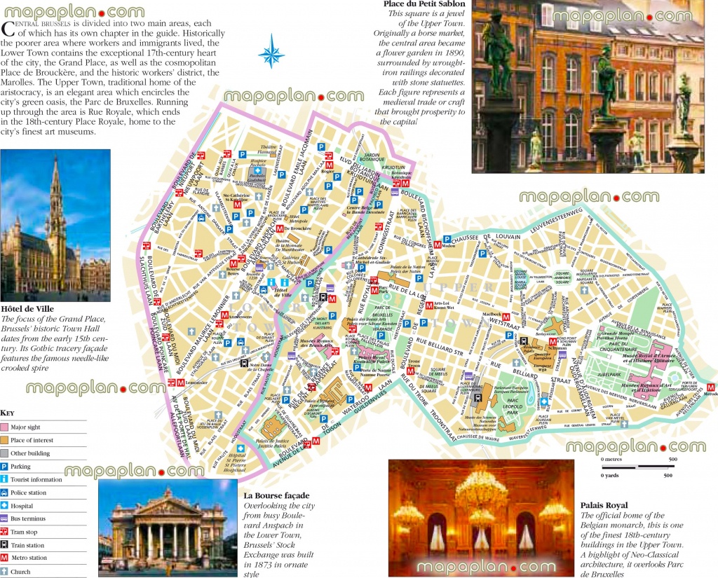 Brussels Maps - Top Tourist Attractions - Free, Printable City - Tourist Map Of Brussels Printable