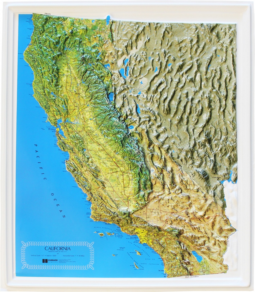 Buy California Relief Map | Flagline - Buy Map Of California