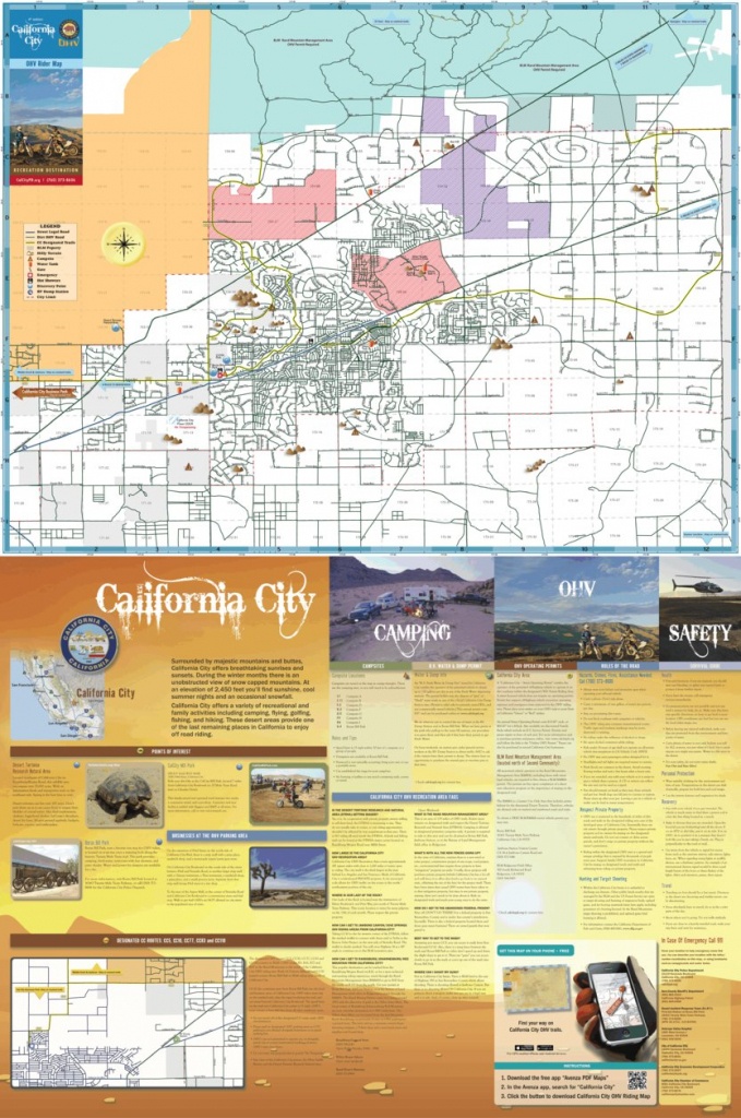 California City Ohv Rider Map - City Of California City - Avenza Maps - California Ohv Map