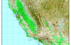 California Elevation Map