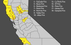California Fires: Map Shows The Extent Of Blazes Ravaging State's – California Wildfires 2017 Map
