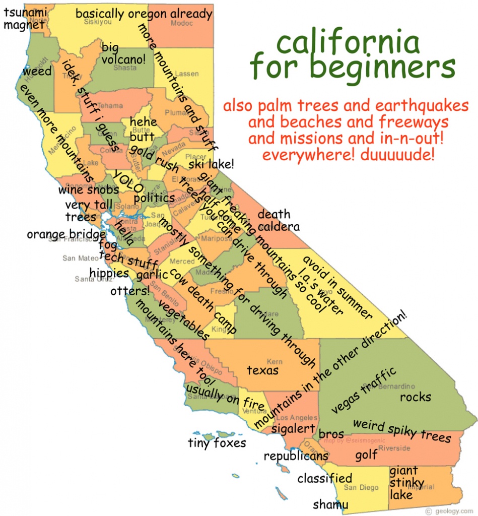 California For Beginners | Burrito Justice - Big Map Of California