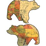 California Grizzly Bear Maps. | Maps, Maps, Maps | Bear Graphic   Bears In California Map