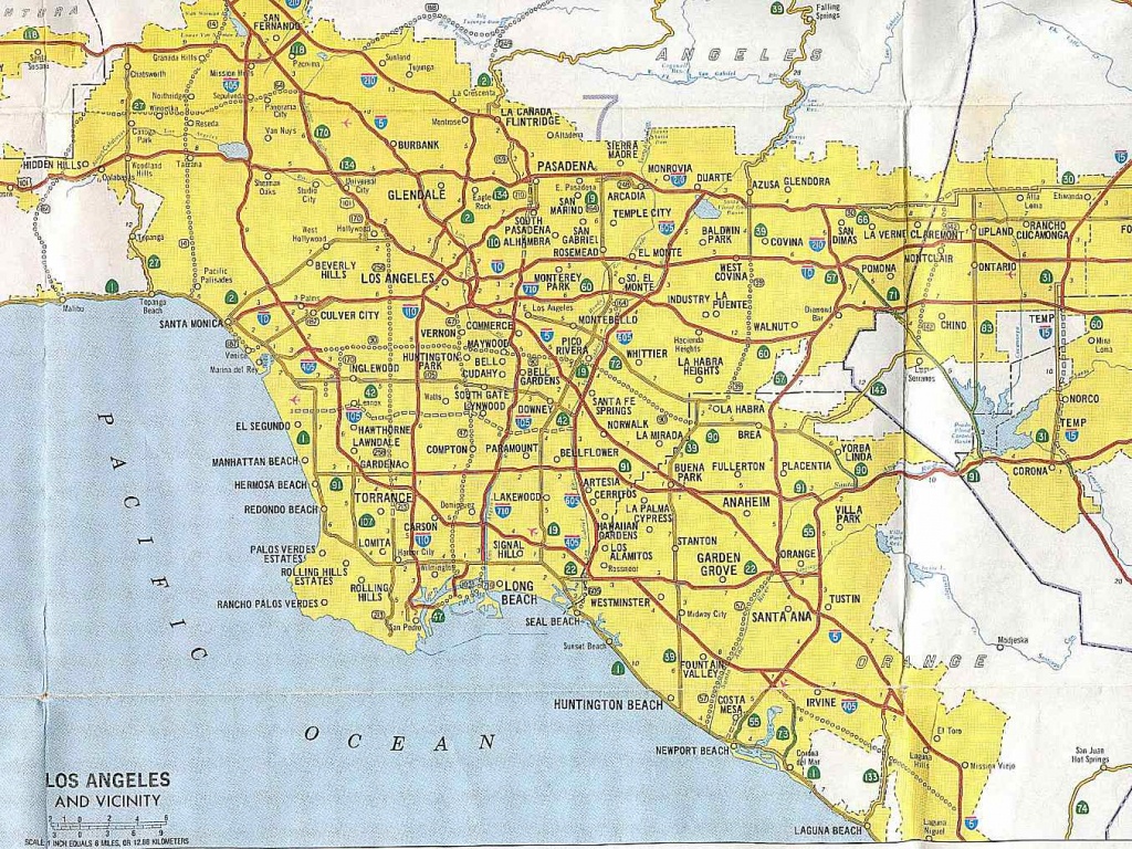 California Highways (Www.cahighways): Southern California - Map Of Southern California Freeway System