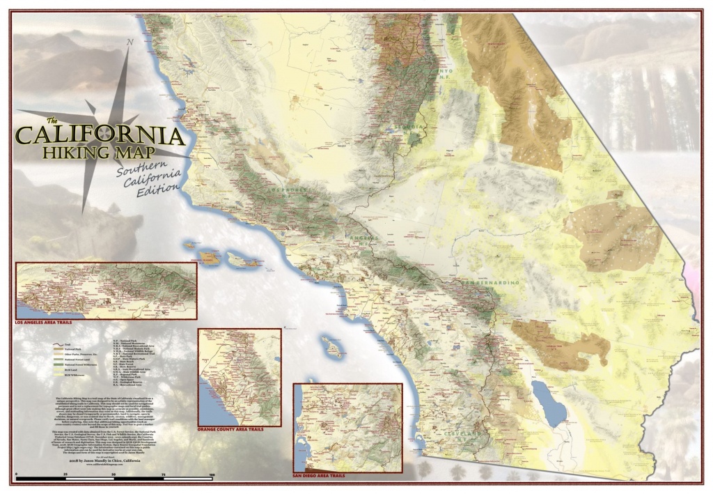 California Hiking Map - California Hiking Map