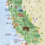 California Illustrated Map   California Print   California Map   Where Can I Buy A Map Of California