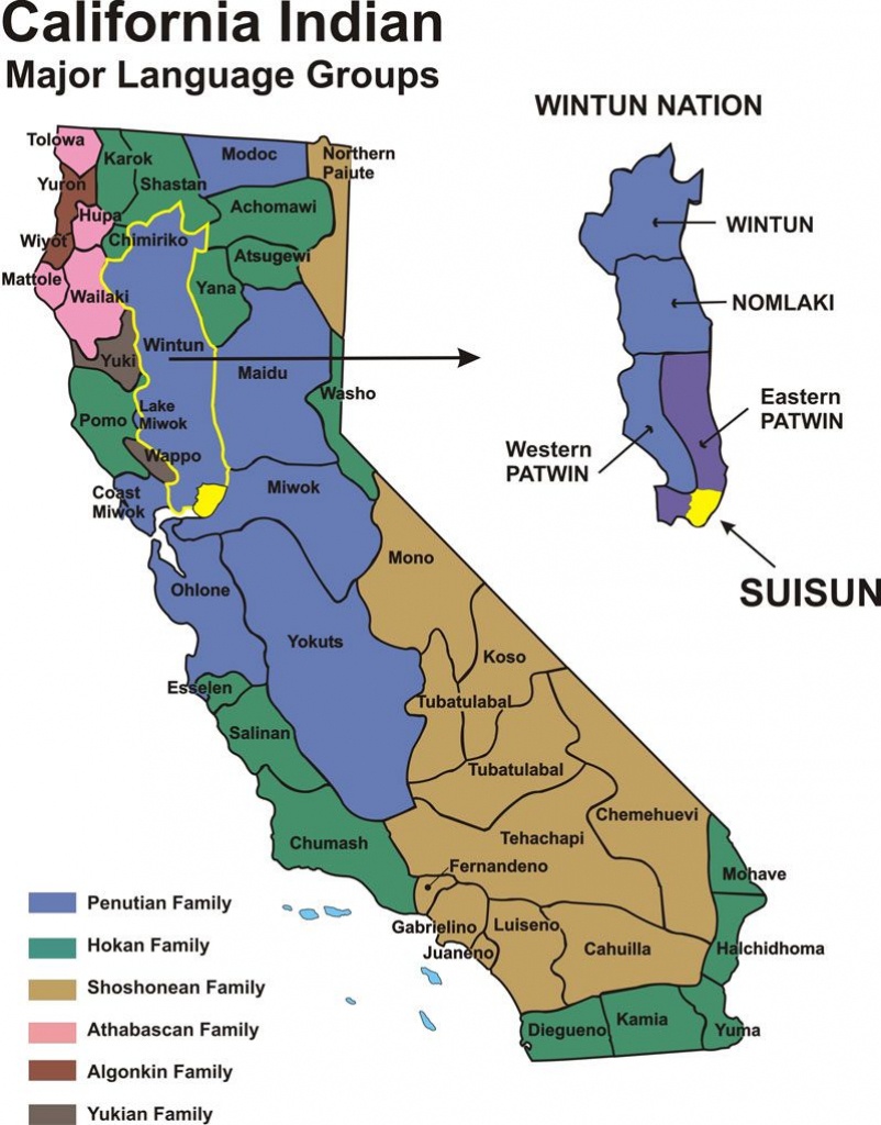California Indians - Historical Map | Fairfield/suisun, California - California Indian Map