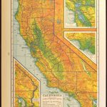 California Map Of California Topographic Map Wall Art Decor | Etsy   California Topographic Map
