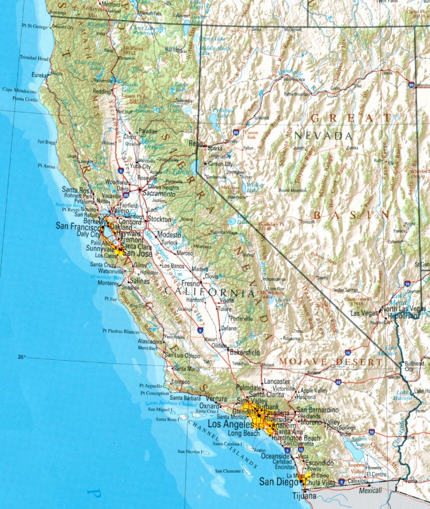 California Map - Online Maps Of California State - National Geographic Topo Maps California