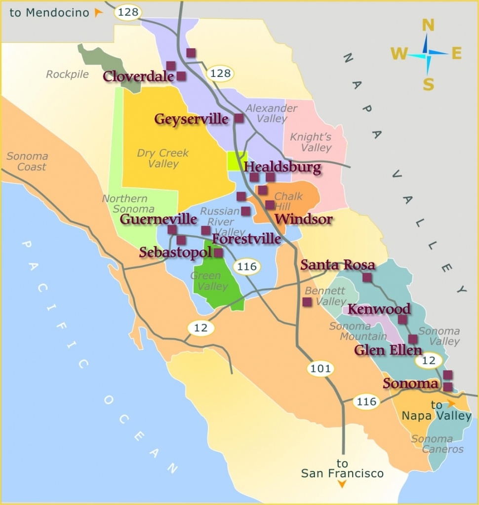 California Map With Cities California Napa Valley Map | California - Napa Valley California Map