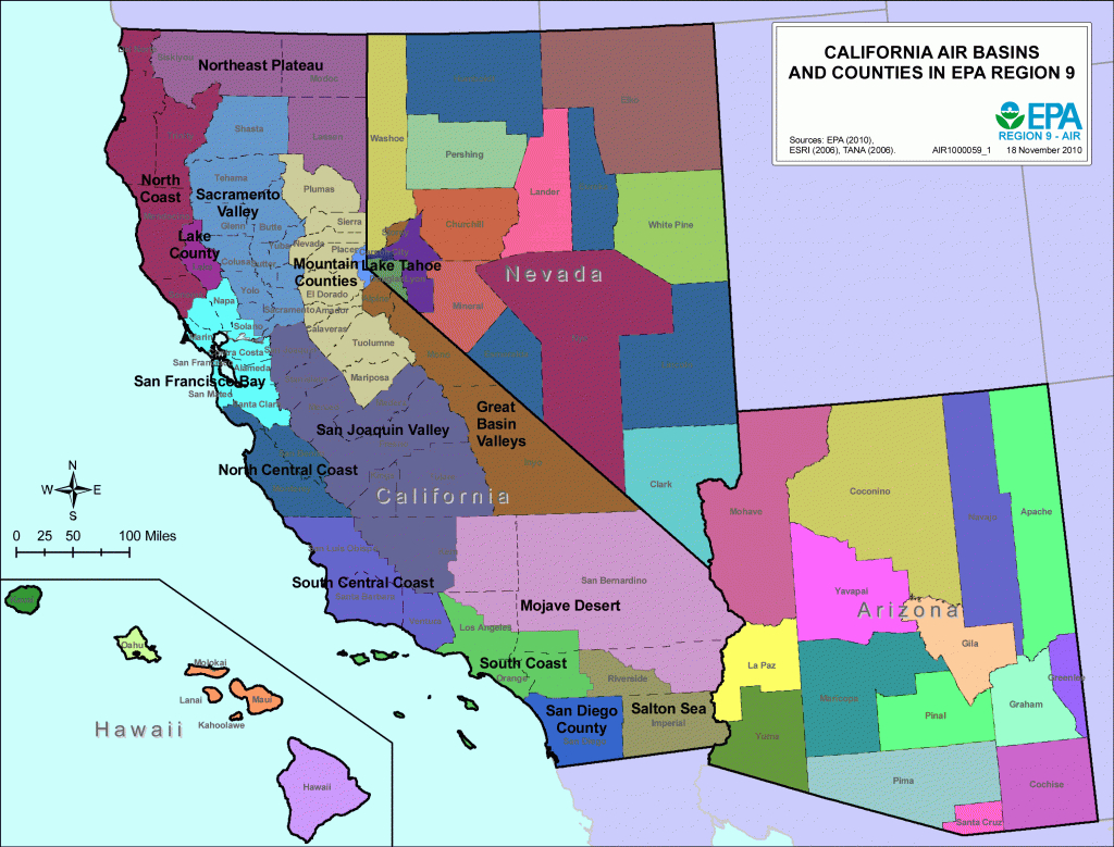 California, Maps, Air Quality Analysis | Pacific Southwest | Us Epa - California Air Quality Index Map