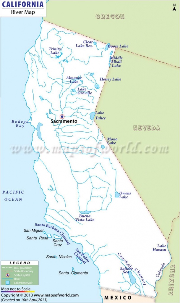 California River Map | Maps (Mostly Old) | Rivers In California, Map - California Rivers Map