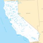 California Rivers And Lakes • Mapsof   California Rivers Map