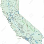 California Road Map Royalty Free Cliparts, Vectors, And Stock   California Road Map Free