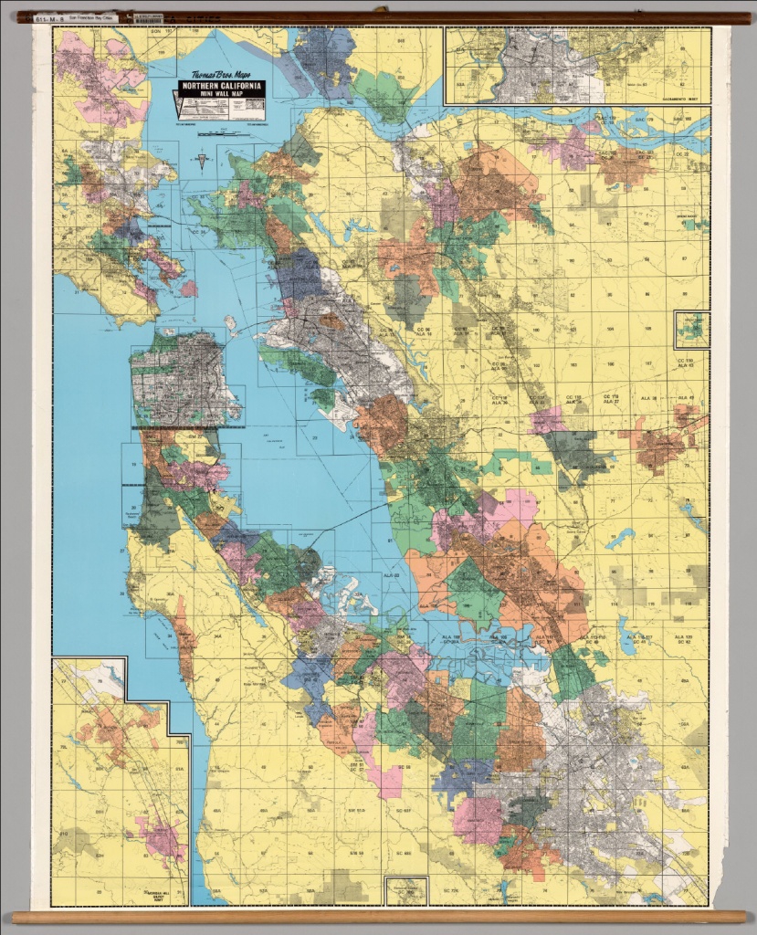 California: San Francisco Bay Cities -- Political. - David Rumsey - Northern California Wall Map