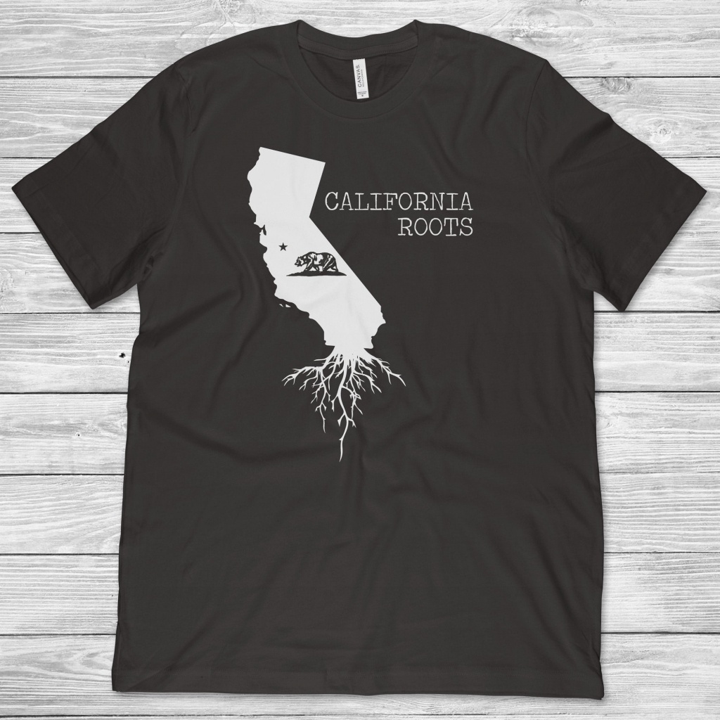 California Shirt State Of California Map Gift California | Etsy - California Map Shirt