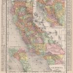 California State Map. Southern Ca & Bay Area Insets. Rand Mcnally   Old Maps Of Southern California