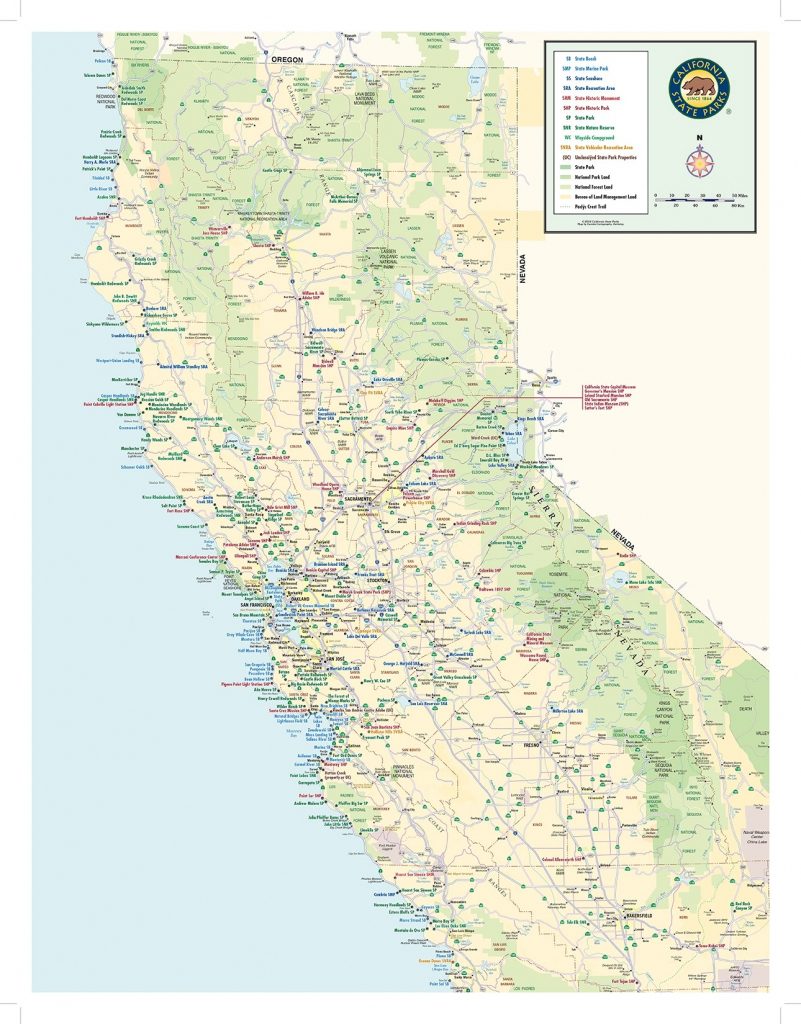 California State Parks Statewide Map - California National Parks Map ...