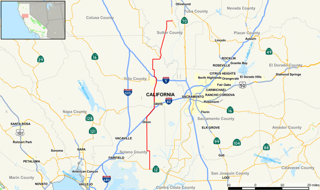 California State Route 113 - Wikipedia - Where Is Lincoln California On The Map