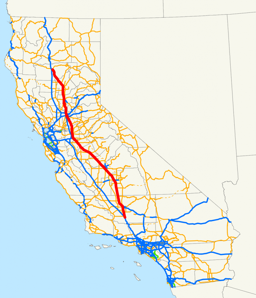 California State Route 99 - Wikipedia - California Interstate Highway Map