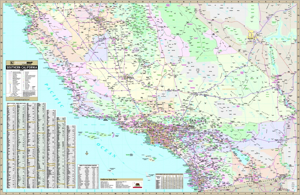 California State Southern Wall Map - Maps - California Wall Map