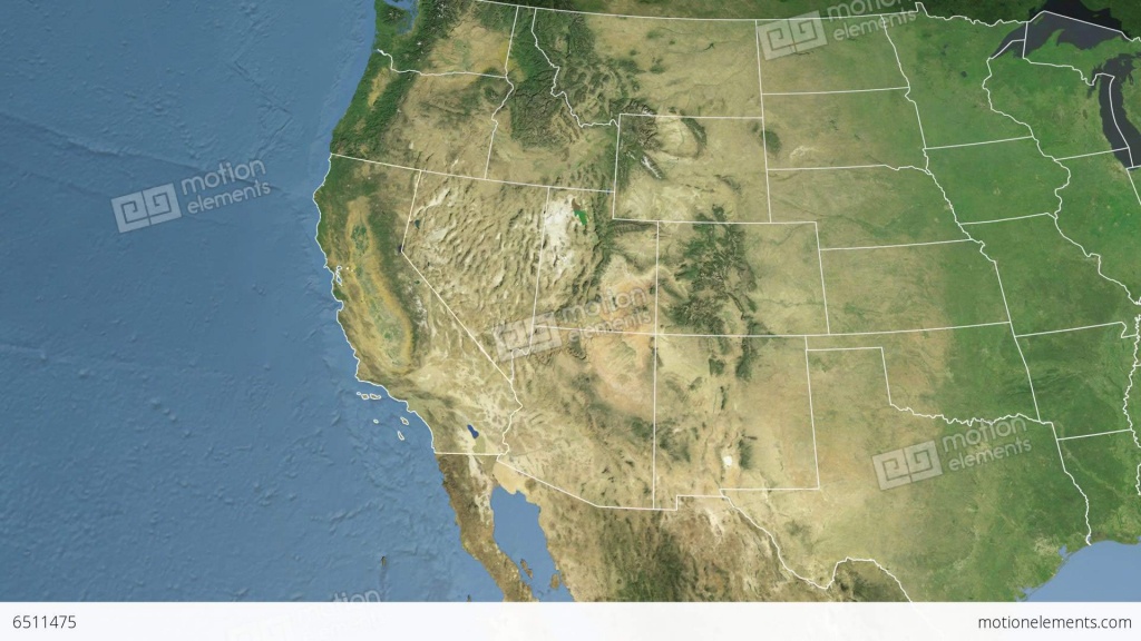 California State (Usa) Extruded. Satellite Map Stock Animation | 6511475 - Satellite Map Of California