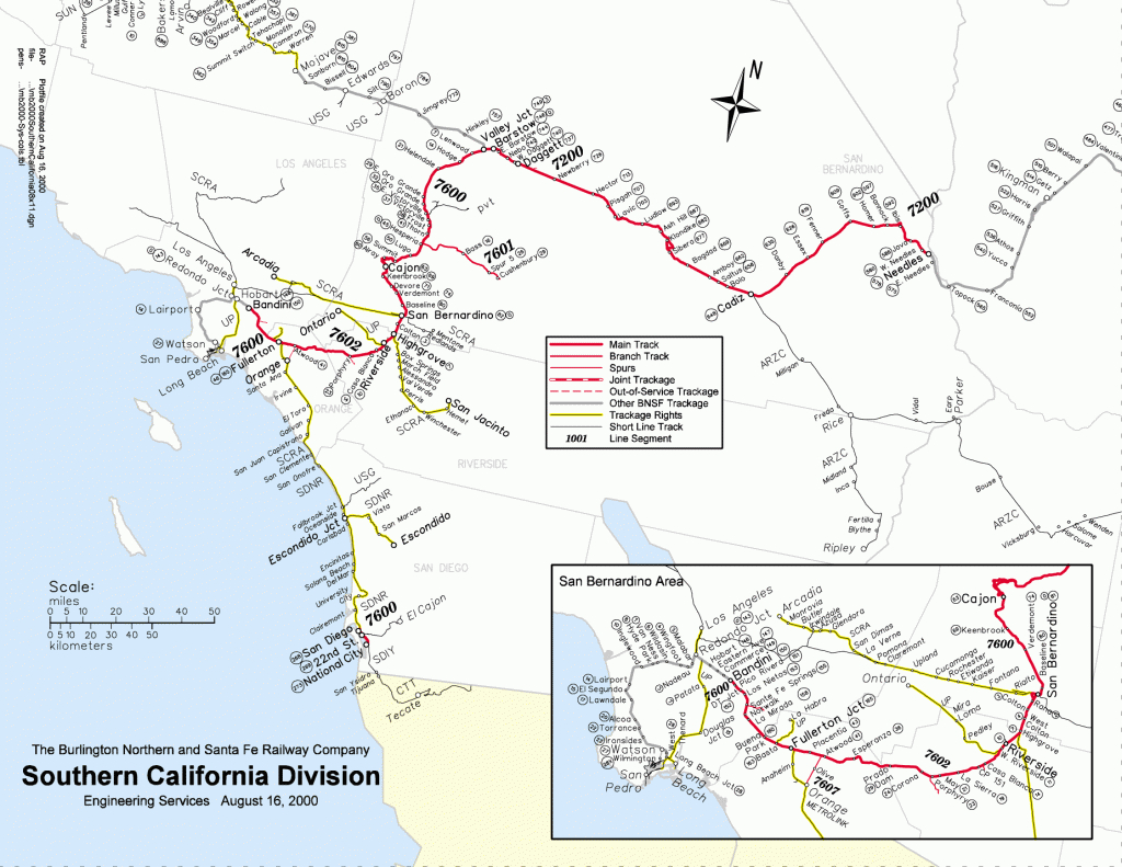California Train Maps And Travel Information | Download Free - California Train Map